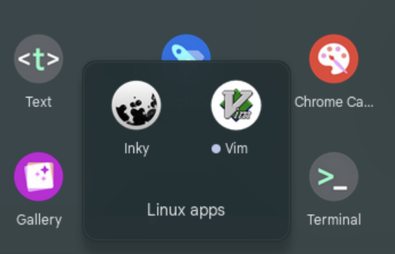 Small snippet of launcher icon for Inky