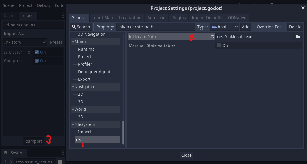 Setting up re-exporting