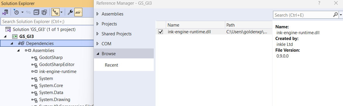 Adding Project Reference